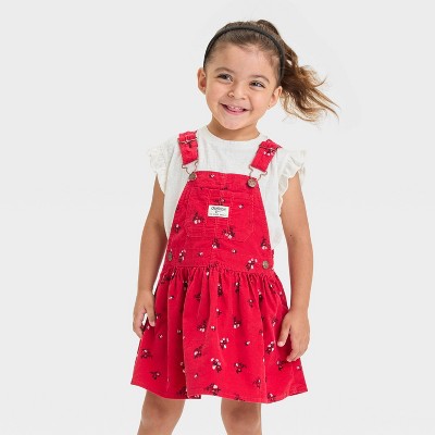 OshKosh B'gosh Toddler Girls' Floral Skirtall - Red