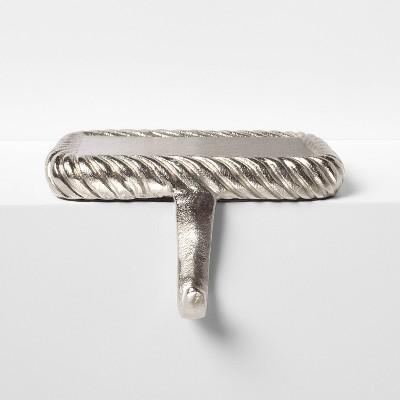 Metal Twisted Edge Stocking Holder Silver - Threshold™ designed with Studio McGee