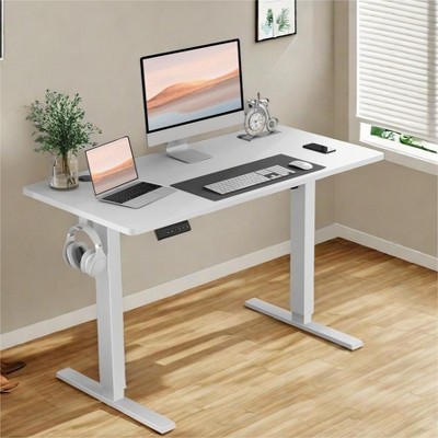 FONTOI Ergonomic Standing Desk, Height Adjustable Computer Desk with Control Panel