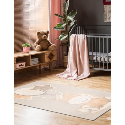 Unique Loom Whimsy Kids Clement Animal Indoor Woven Area Rug