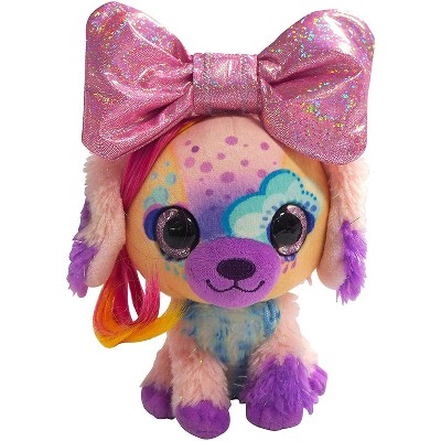 Little Bow Pets Regular 6" Plush Stormy Bow Pet (Pink Bow Dog)