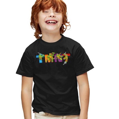 Teenage Mutant Ninja Turtles Arcade Main Screen Youth T Shirt  Black