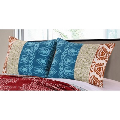 Greenland Home Fashions 1602BKS Kianna Multi King Sham, 20x36 Inches