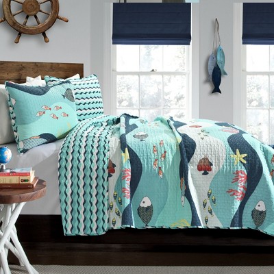 Lush Decor Sea Life Quilt Set
