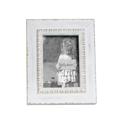 VIP Wood 10.5 in. White 5x7 Photo Frame