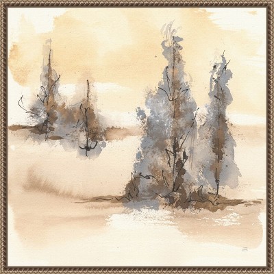 Amanti Art Neutral Treescape II by Chris Paschke Framed Canvas Wall Art