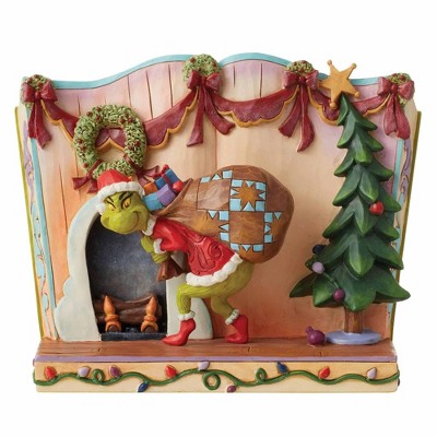 Jim Shore 6.5 Inch Grinch Stealing Presents Story , Storybook Dr, Seuss Christmas (1PC)