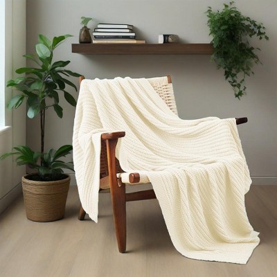 Peace Nest 50"x60" Chunky Knit Throw Blanket Warm Comfort Woven Blanket