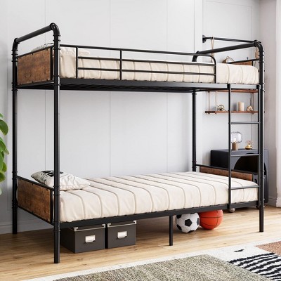 Metal Bunk Bed Twin Over Twin for Kids