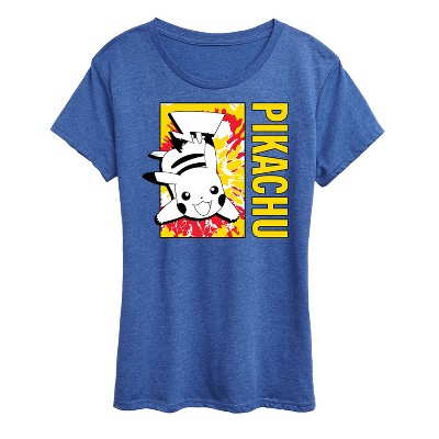 Women's - Pokémon - Tie Dye Pikachu Short Sleeve Graphic T-Shirt