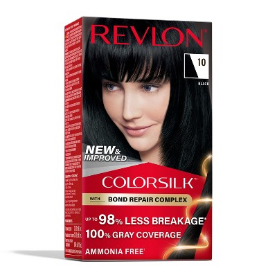 Revlon ColorSilk Permanent Hair Color with Bond Repair Complex - Black