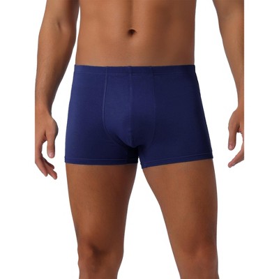 INSPIRE CHIC Men's Underwear Regular Fit Soft Comfortable Solid Color Basic Boxer Briefs