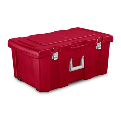 Sterilite Footlocker, Stackable Storage Bin with Latching Lid