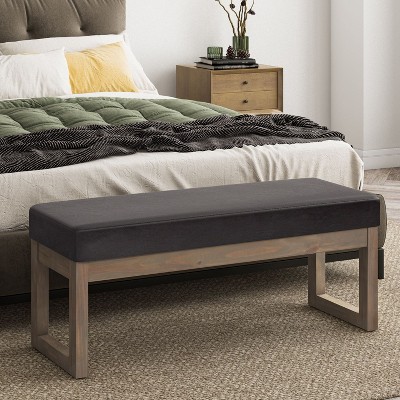 NicBex Storage Bench Rectangle Storage Tufted Ottoman Bench for Bedroom, Entryway