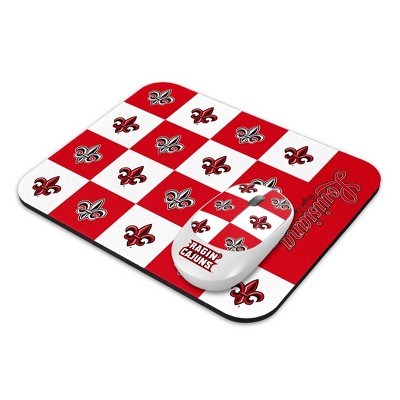 NCAA Louisiana Ragin' Cajuns Mouse and Mousepad Set: USB-A, Radio Frequency