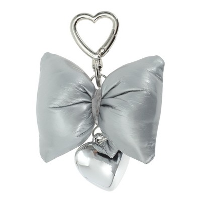 Unique Bargains Bow Heart Buckle Handbag Charms Keychains 1 Pc