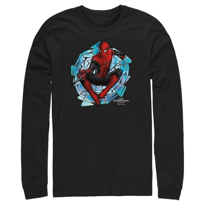 Men's Marvel Spider-Man: No Way Home Spinning Webs Long Sleeve Shirt