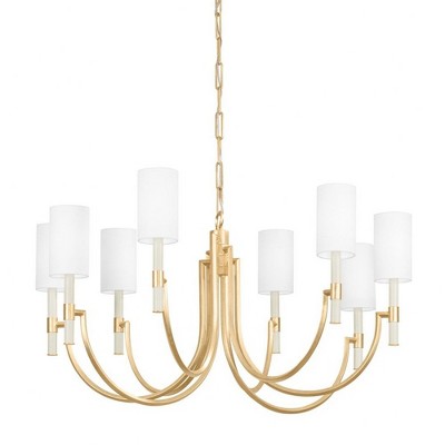 Troy Lighting Gustine 8 - Light Chandelier in  Vintage Gold Leaf