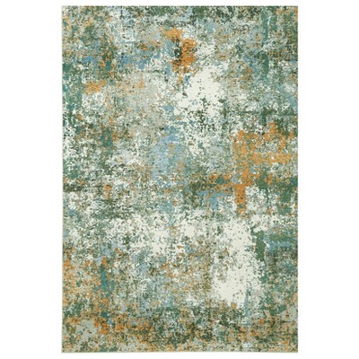 Washable Abstract Area Rug for Living Room Bedroom, Soft Non Slip Indoor Modern Throw Carpet for Dining Room Kitchen Office