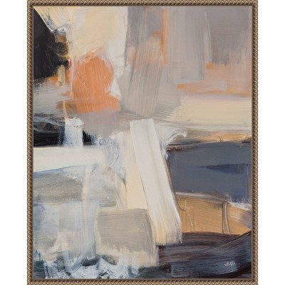 23"x28" Beale Street Abstract I by Julia Purinton Framed Canvas Wall Art Print Bronze - Amanti Art: Modern Lithograph, Polystyrene Frame