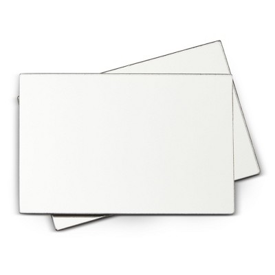 Juvale 2 Pack Rectangular Magnetic Locker Mirror, Personal Makeup Mirror for School, Bathroom, Gym, Office Cabinet, Ferrous Metal Surface, 4 x 6