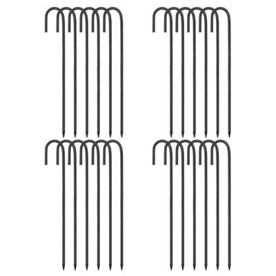 Unique Bargains Galvanized Steel Anti-Rust Durable Sturdy Garden Stake