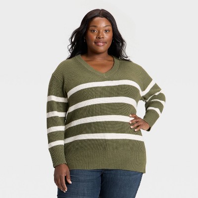 Women's V-Neck Pullover Sweater - Ava & Viv™