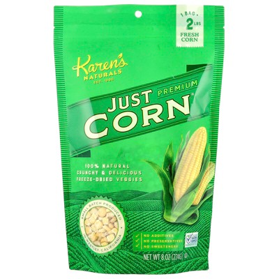Karen's Naturals Premium Freeze-Dried Veggies, Just Corn, 8 oz (224 g)