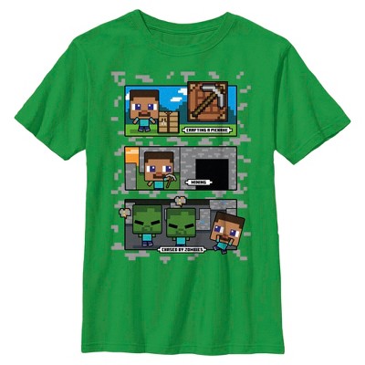 Boys Minecraft Steve Activities T Shirt