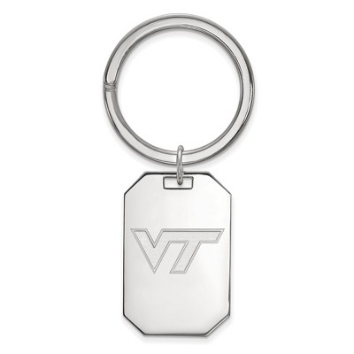 Black Bow Jewelry Sterling Silver Virginia Tech Hokies NCAA Key Chain