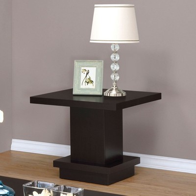 MOEPISY Square Pedestal End Table