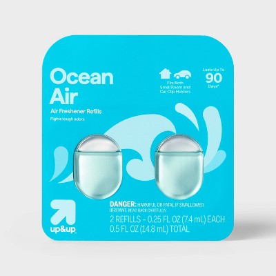 Small Room and Car Clip Refills - Ocean Air - 0.5oz/2ct - up&up™