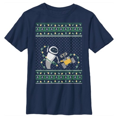 Boy's Wall-E Eve Ugly Sweater T-Shirt