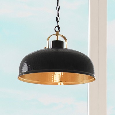 Urban Ambiance Luxury Rustic Pendant,  11''H x 16''W,  Matte Black Finish, ULB2010