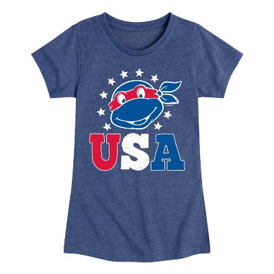 Girls' - Teenage Mutant Ninja Turtles - USA Raphael Fitted Short Sleeve Graphic T-Shirt