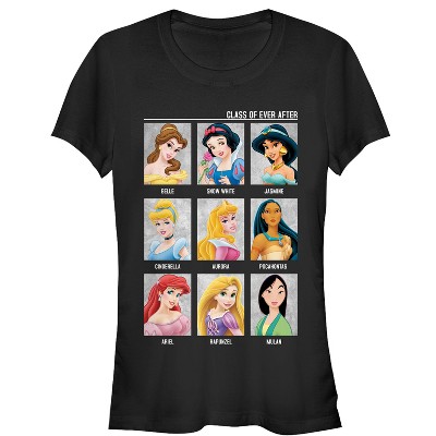 Juniors Womens Disney Princesses Class of Bright Ever After T-Shirt