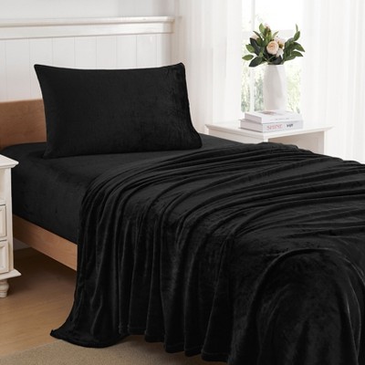 Ultra Soft Microplush Solid Fleece Sheet Set by Sweet Home Collection™