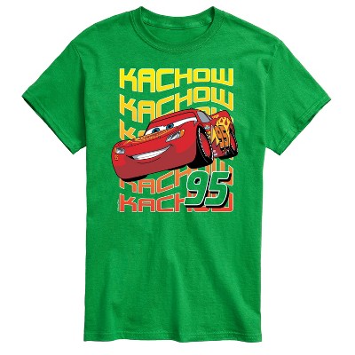Men's - Cars - Lightning McQueen Kachow Stacked 95 Short Sleeve Graphic T-Shirt