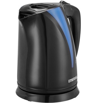 Emerald 2L Black Electric Kettle, 1350W, Automatic Shut Off, Fast Boil Design