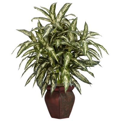 Nearly Natural Aglaonema with Decorative Vase Artificial Plant