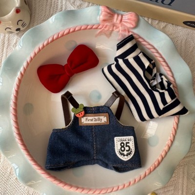 Clotth Doll Clothes Set for 6.92 Inch Easy On/Off - Cute Style Outfits for Collectors, Enthusiasts & Gifts (Doll Not Included)