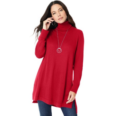 Roaman's Cashmere Turtleneck Sweater