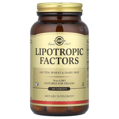 Solgar Lipotropic Factors, 100 Tablets