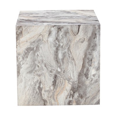 Maliang 15.7 X 15.7 X 15.7" Square Modern Mdf Coffee Table, Texture Patterns