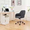 Yaheetech Modern Velvet Desk Chair Soft Height-Adjustable 360°Swivel Computer Chair - 2 of 4