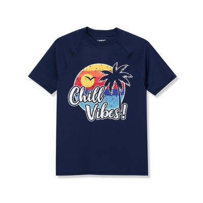 Lands' End Kids Short Sleeve UPF 50 Sun Protection Rash Guard