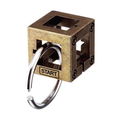 Bepuzzled Hanayama Level 2 Box Cast Puzzle - 2pc: Metal Brainteaser for Creative Thinking
