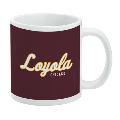 Loyola University Chicago Secondary Ceramic Coffee Mug Novelty Gift Mugs for Coffee Tea and Hot Drinks 11oz White