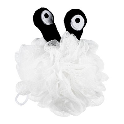 Unique Bargains Cartoon Bath Shower Loofah Sponge 5.51"x4.72" White 1 Pc