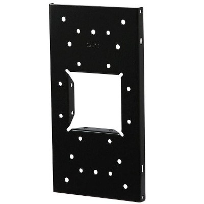Gibraltar Mailboxes Black Steel Mailbox Mounting Board .060 Ga. 12.875 in. L